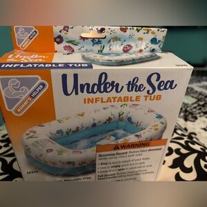 Under The Sea Inflatable Tub for babies 6 mos - 24 mos- NEW WiTH TAGS!